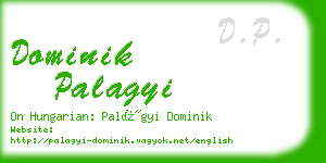 dominik palagyi business card